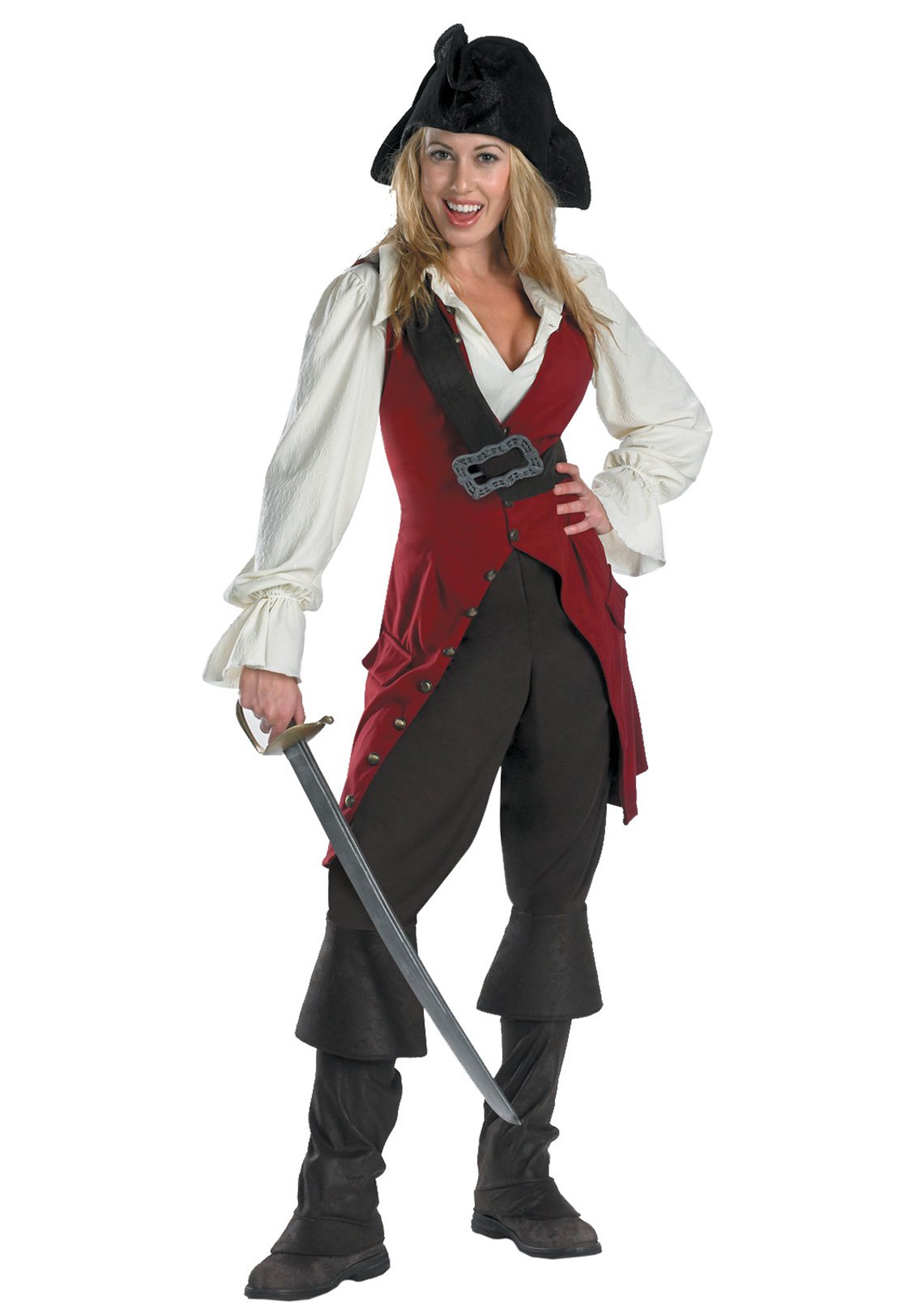 This Elizabeth Swann Teen Pirate Costume will give your teen a look from th...