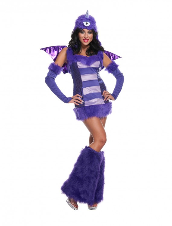 Sexy One Eyed One Horn Flying Purple People Eater Costume buy now