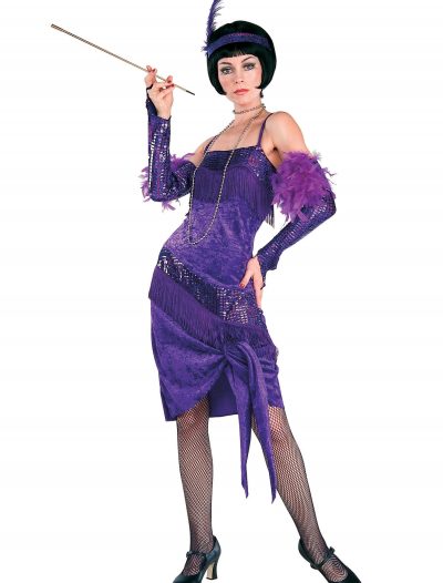 Fabulous Purple Flapper Costume buy now