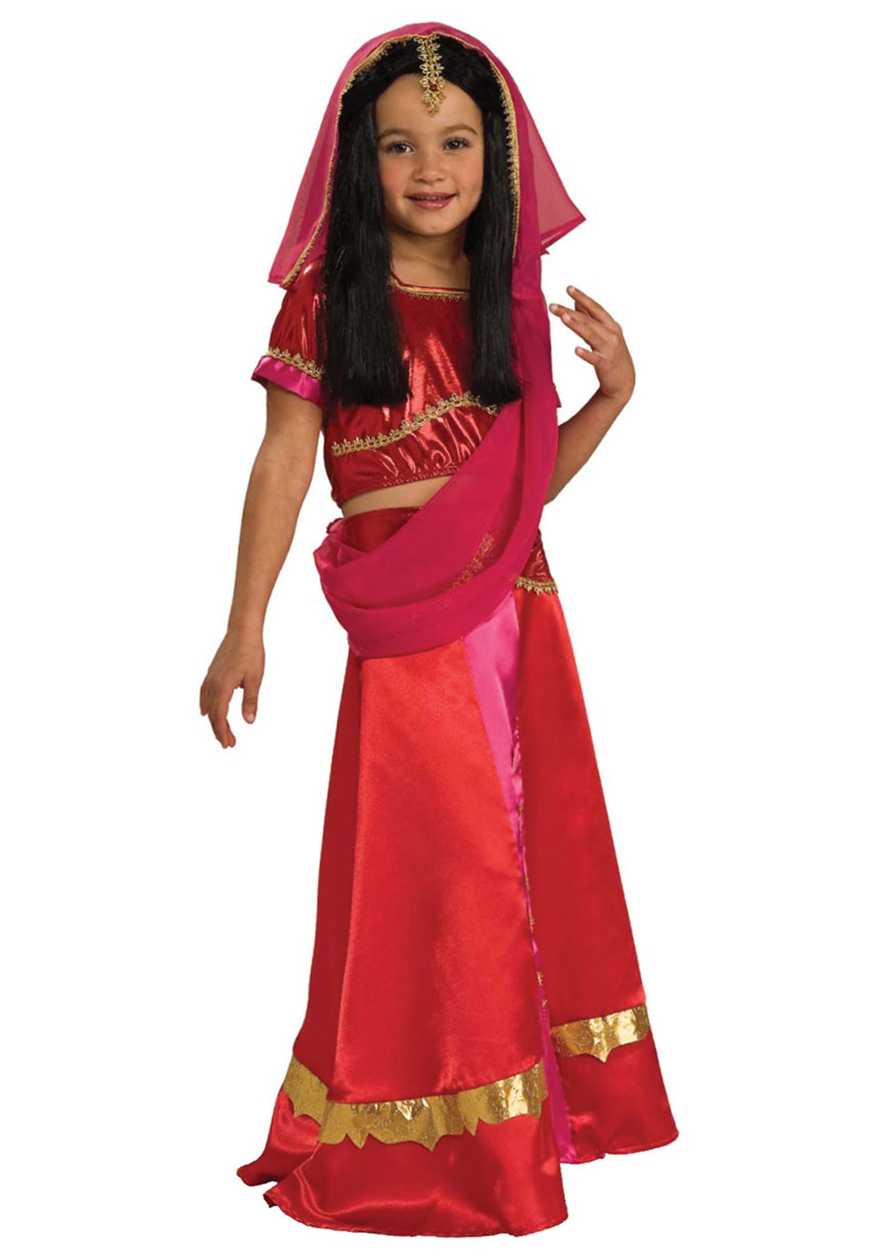 This costume has everything your kids needs to become an Indian movie star....