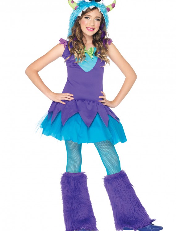 Girls Cross Eyed Carlie Monster Costume buy now