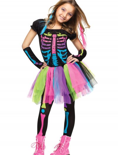 Girls Funky Punky Bones Costume buy now