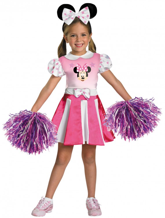 Girls Minnie Mouse Cheerleader Costume buy now
