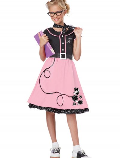 Girls Pink 50s Sweetheart Costume buy now