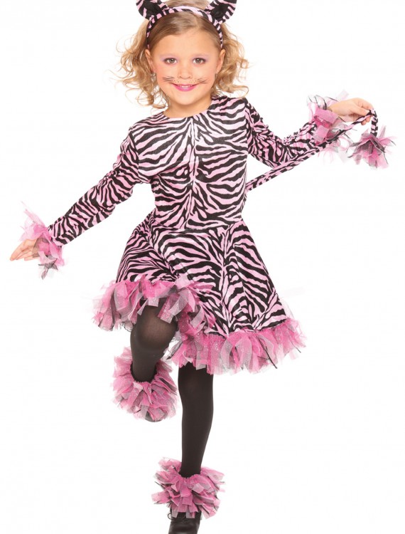 Girls Pink Tiger Costume buy now
