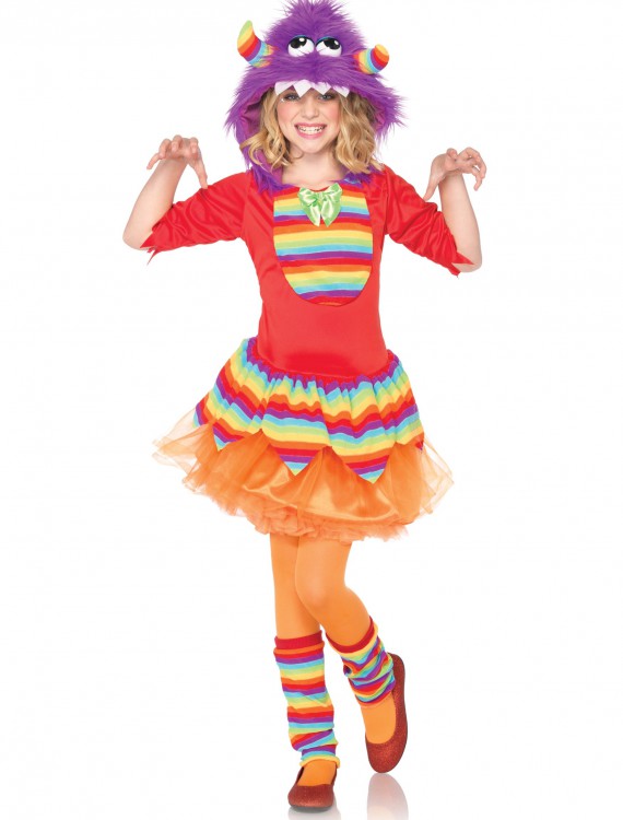 Girls' Rainbow Monster Costume buy now