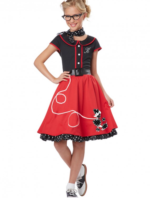 Girls Red 50s Sweetheart Costume buy now