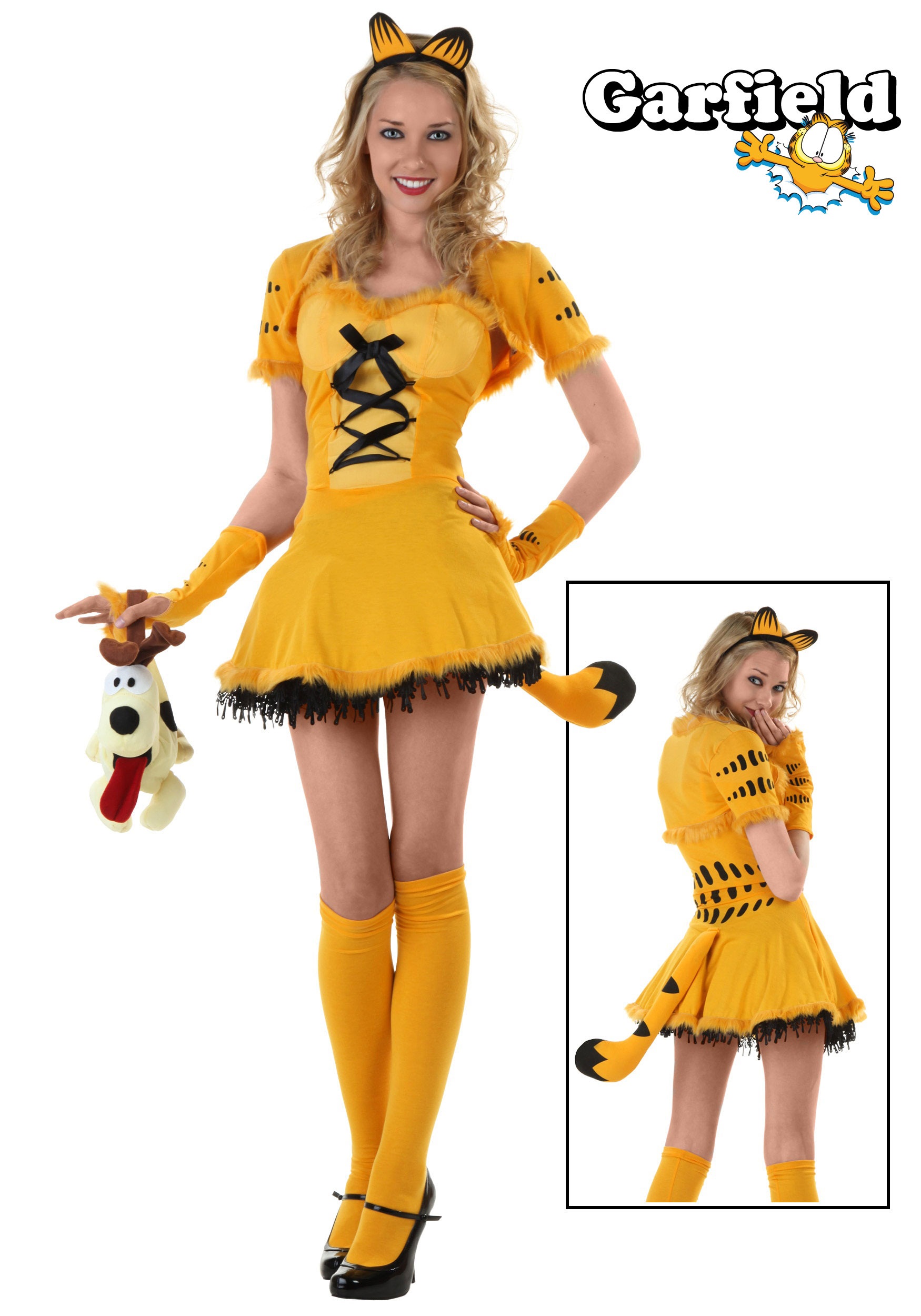 This Halloween, dress up as your favorite cartoon kitty Garfield in this Gi...