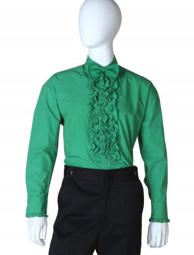 Green Ruffled Tuxedo Shirt buy now