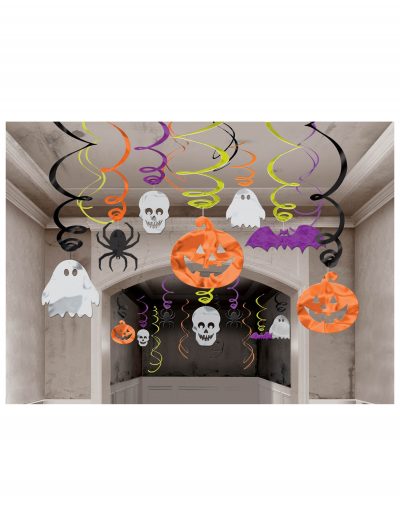 Halloween Hanging Swirl Decorations 30 Pack buy now