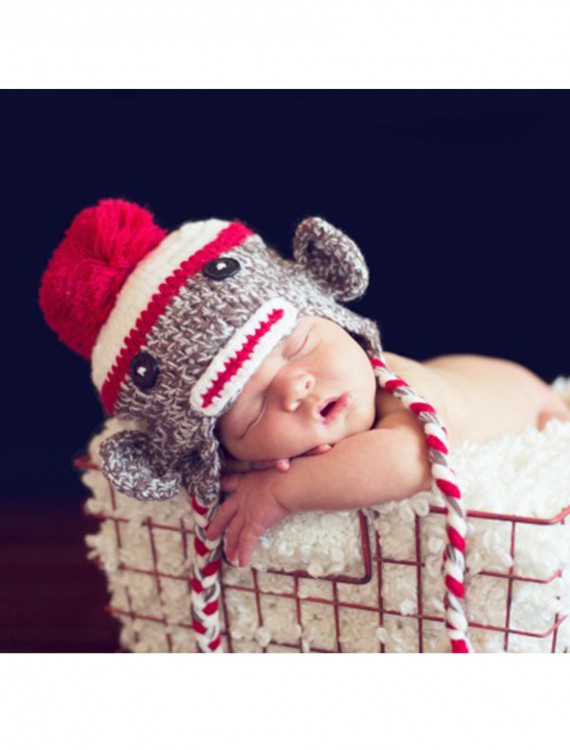 Infant Double Stitch Sock Monkey Hat buy now