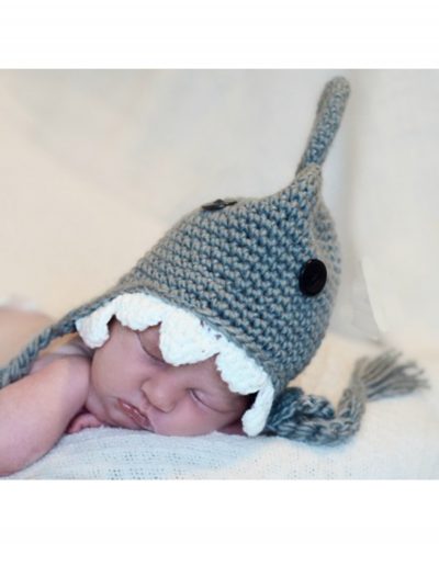 Infant Gray Shark Hat w/ Teeth buy now