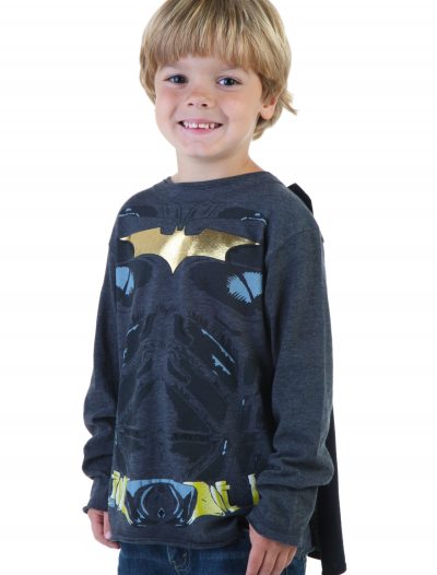 Kids Black Batman Long Sleeve Costume Shirt buy now