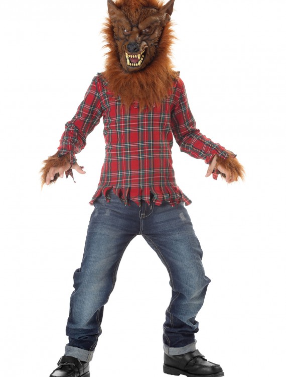 Kids Deluxe Red Werewolf Costume buy now