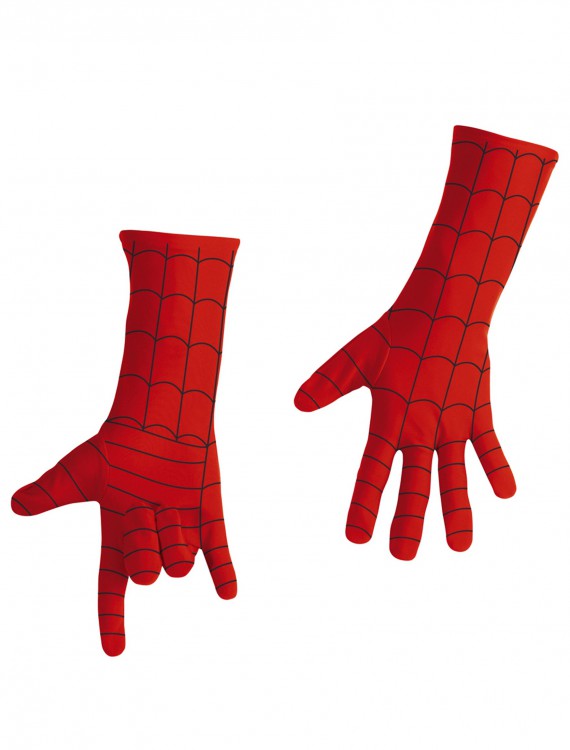 Kids Deluxe Spiderman Long Gloves buy now