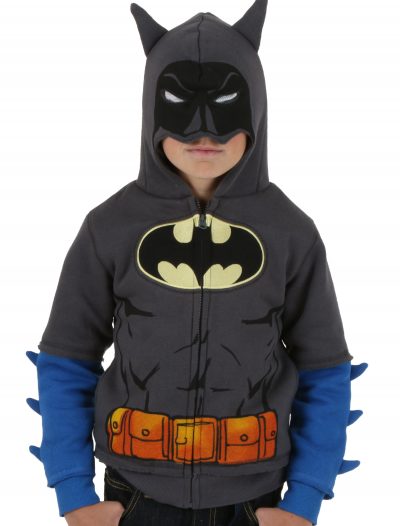 Kids Grey Batman Costume Hoodie buy now