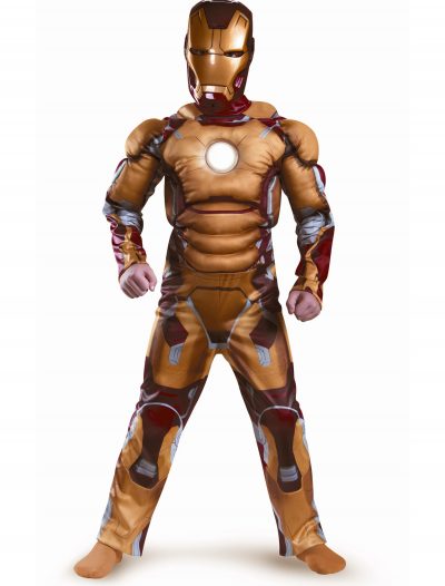 Kids Iron Man Mark 42 Muscle Light Up Costume buy now
