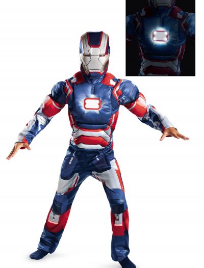 Kids Iron Patriot Muscle Light Up Costume buy now