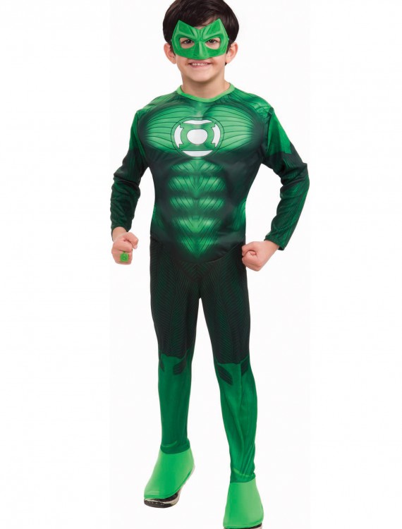 Kids Muscle Chest Green Lantern Costume buy now