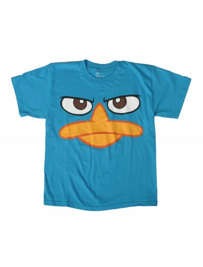 Kids Phineas and Ferb Perry Face Costume T-Shirt buy now