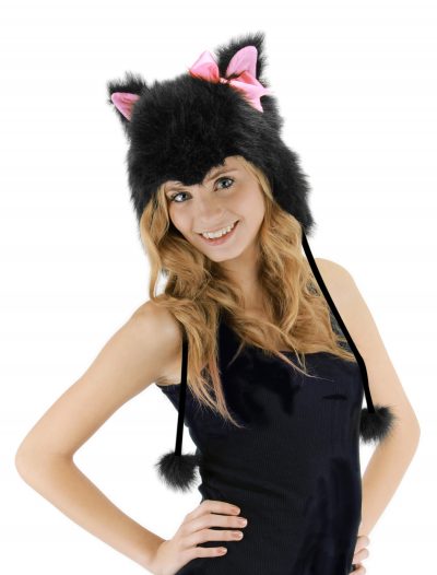Kitty Hoodie Hat Black buy now