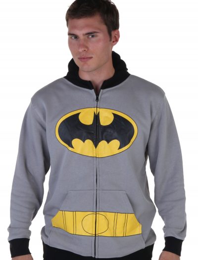 Mens Gray Batman Suit Hoodie buy now