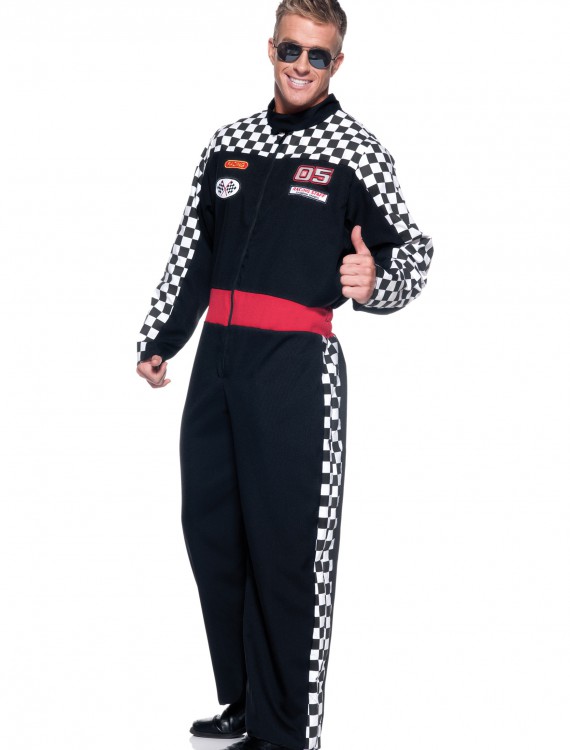 Mens Plus Race Car Driver Costume buy now