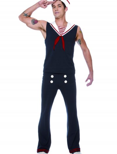 Men's Plus Size Deckhand Sailor Costume buy now