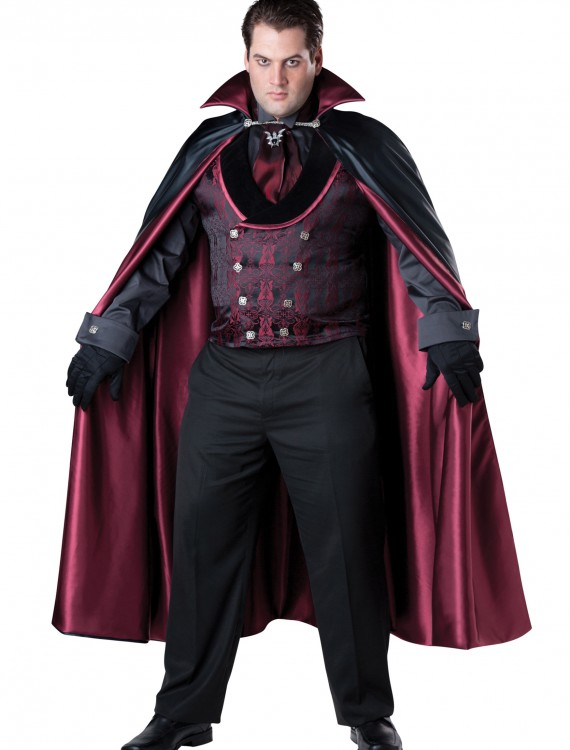 Men's Plus Size Midnight Vampire Costume buy now