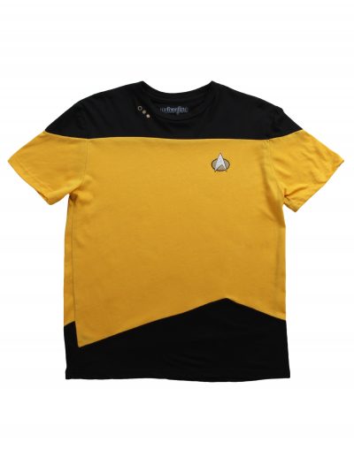 Mens Star Trek TNG Gold Costume T-Shirt buy now