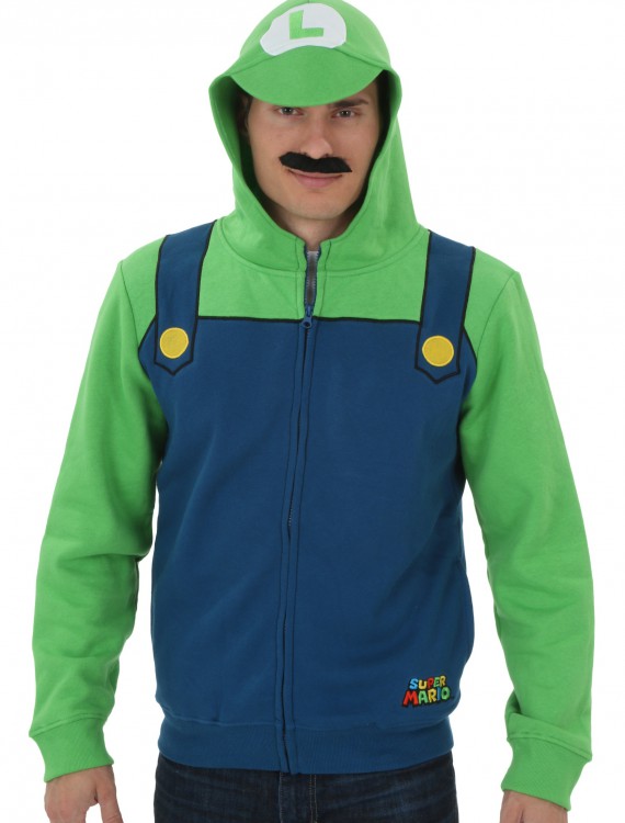 Mens Super Mario Luigi Hoodie buy now