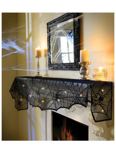 Midnight Lace Mantel Scarf w/ Lights buy now