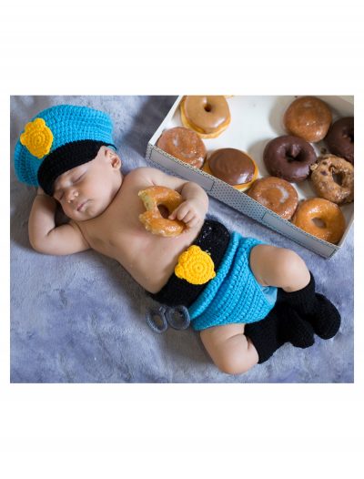 Mr. Police Officer Newborn Hat and Diaper Cover buy now