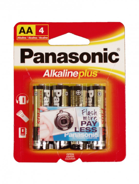 Panasonic Alkaline Plus AA Batteries 4-Pack buy now