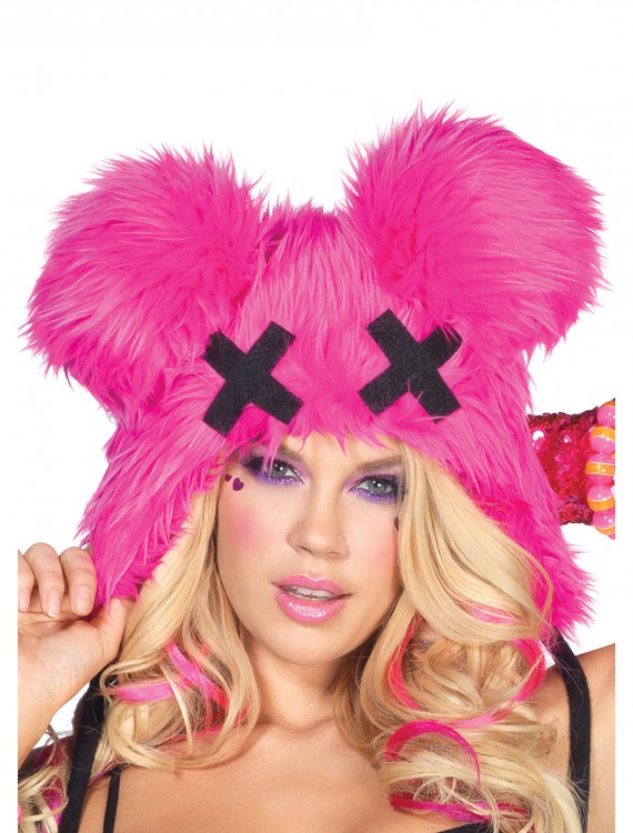 Pink Dead Mouse Furry Hood buy now