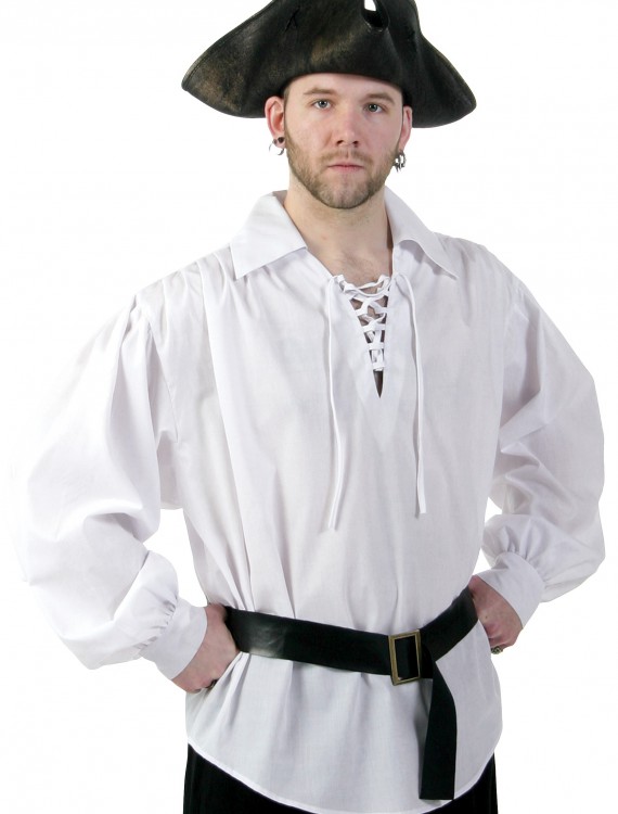 White Pirate Shirt - Halloween Costumes