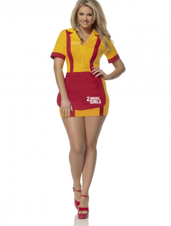 Plus Size 2 Broke Girls Waitress Costume buy now