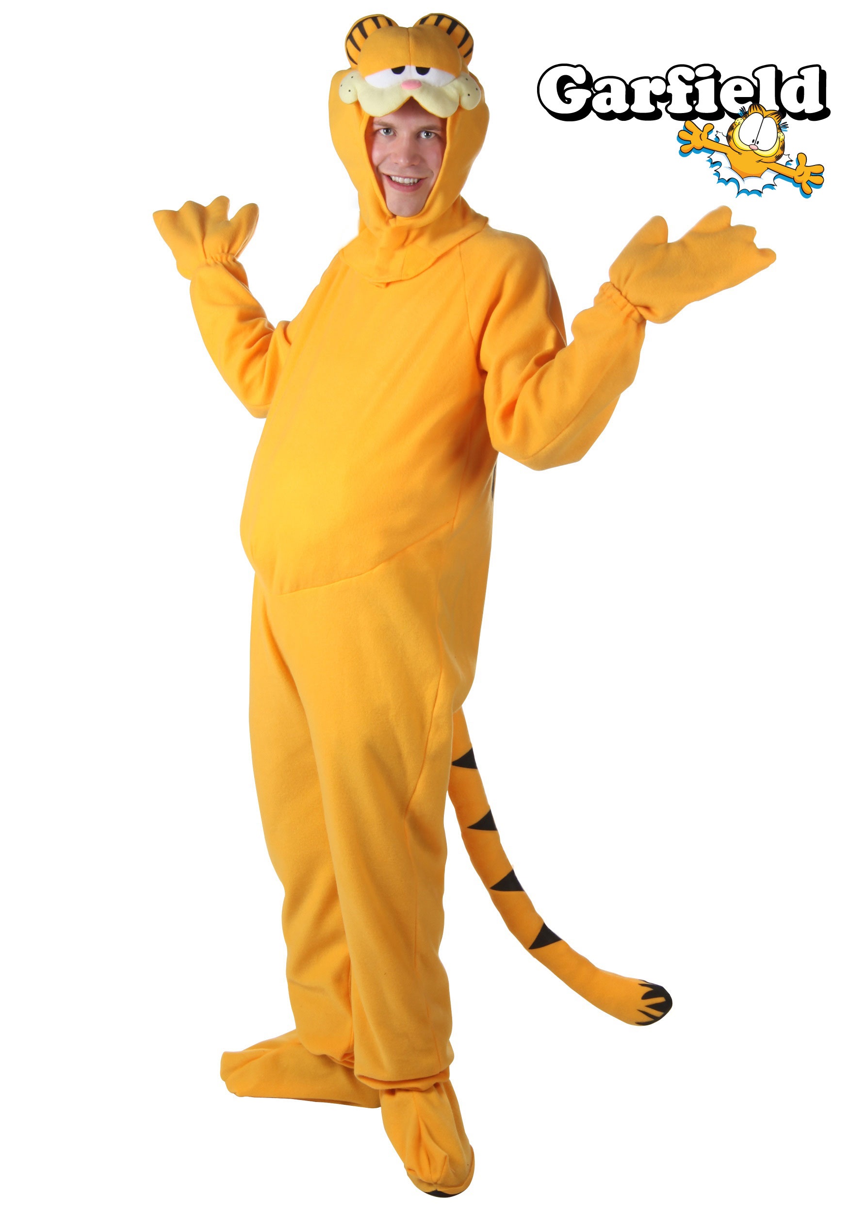 This adult Garfield costume makes a funny animal costume idea for Halloween...