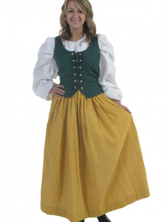 Plus Size Gold Peasant Skirt buy now