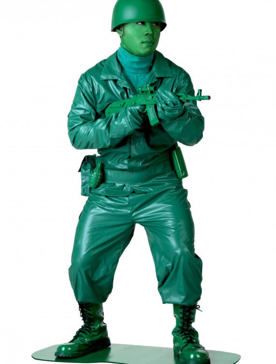 Plus Size Green Army Man Costume buy now
