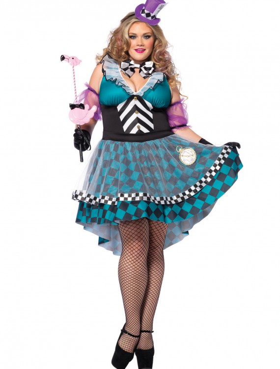 Plus Size Manic Mad Hatter Costume buy now