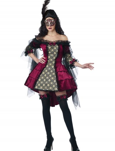 Womens Plus Size Mysterious Masquerade Costume buy now