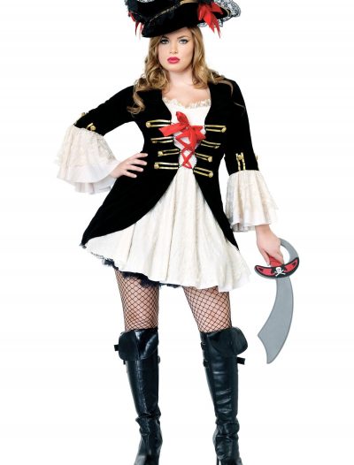 Plus Size Sexy Captain Swashbuckler Costume buy now