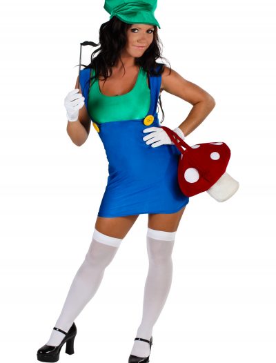 Plus Size Sexy Green Plumber Costume buy now