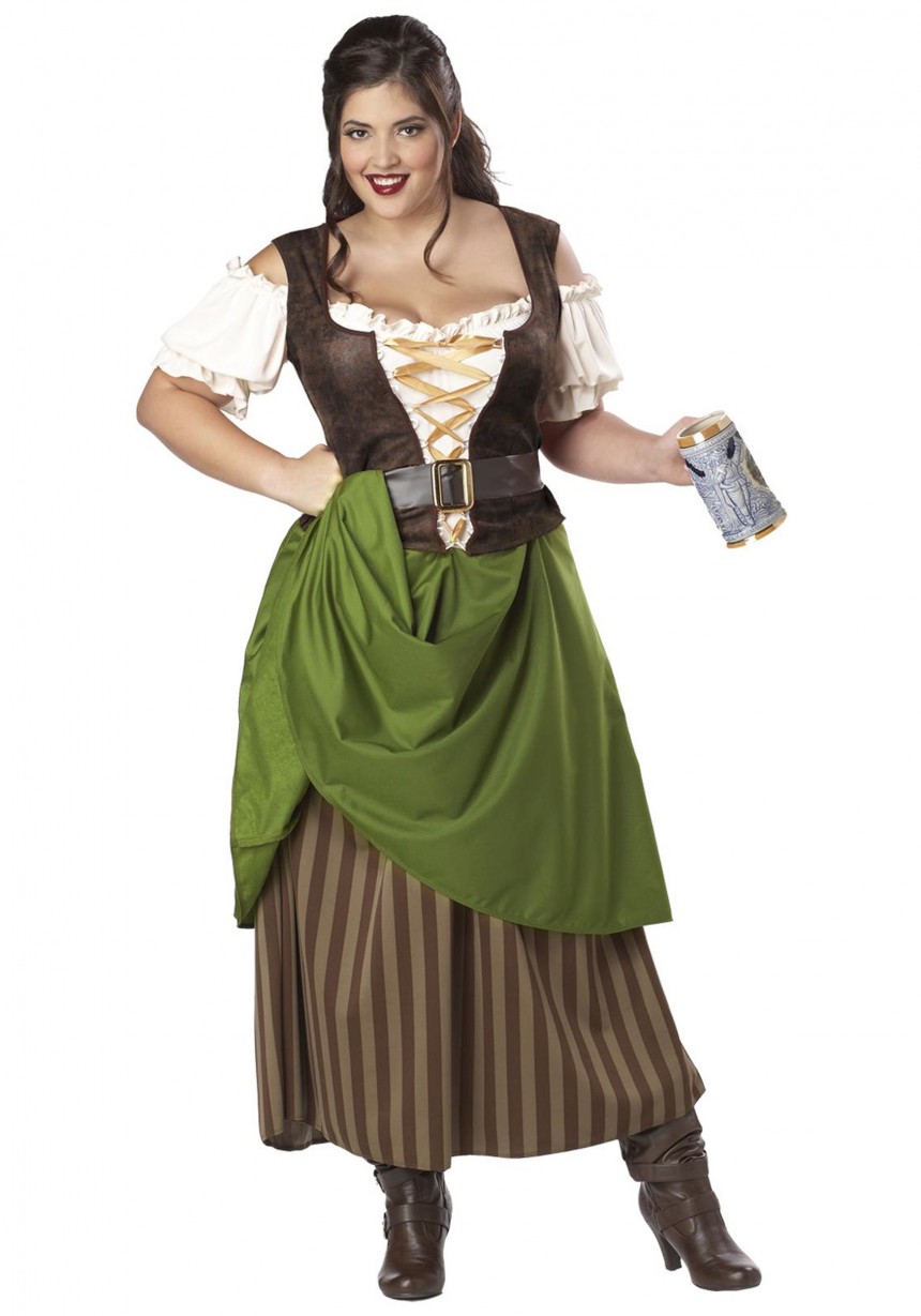Plus Size Tavern Maiden Costume - Halloween Costumes.