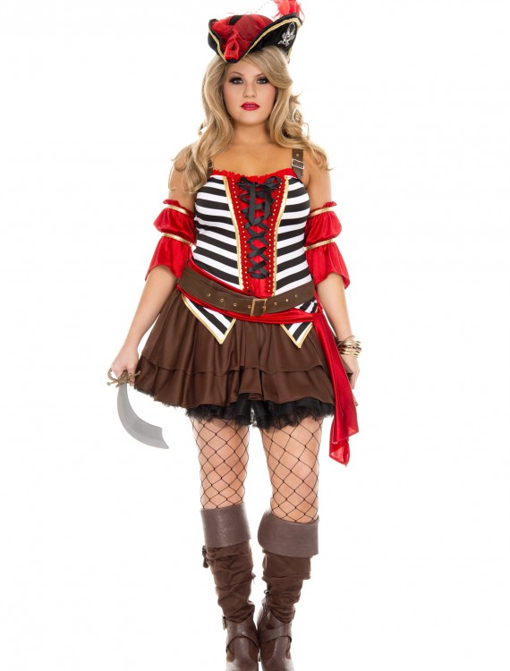 Plus Size Women's Private Pirate Costume buy now