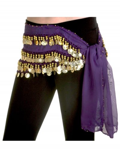 Purple Belly Dance Hip Scarf buy now