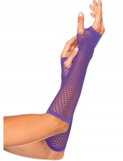 Purple Fishnet Gloves buy now