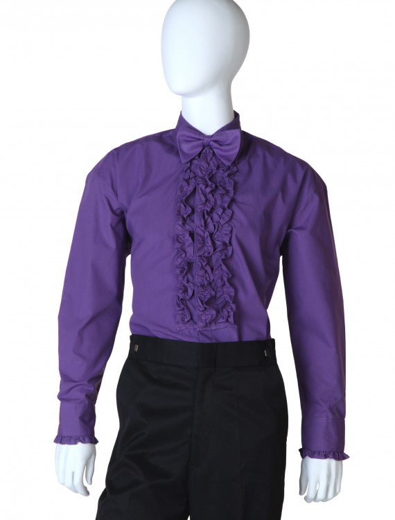 Purple Ruffled Tuxedo Shirt buy now