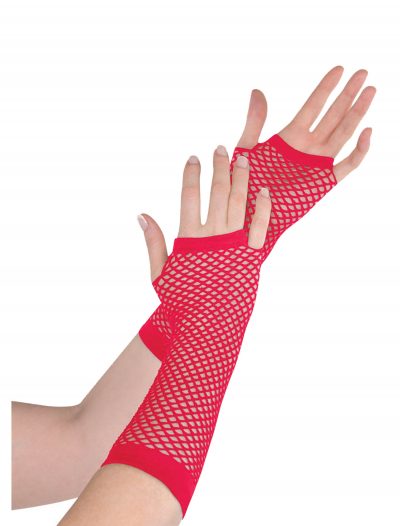 Red Fishnet Long Gloves buy now